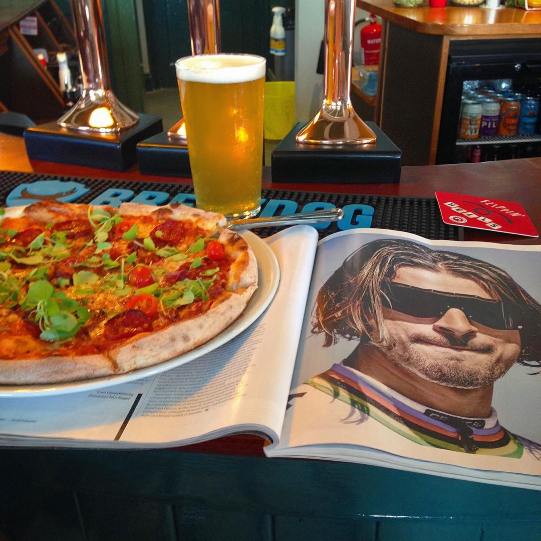 Day off pizza, beer & Sagan