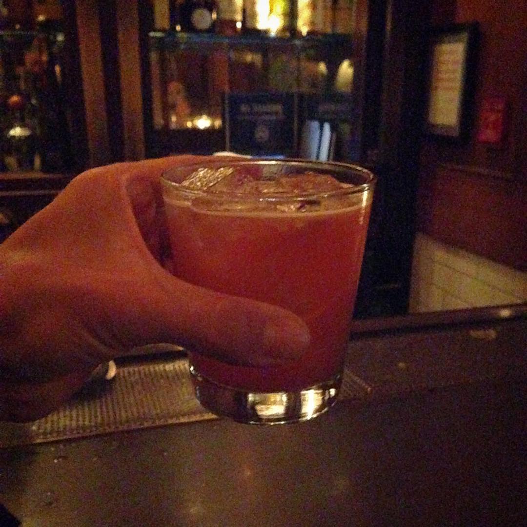 Drinking cocktails in NYC is a real treat. Every experience I have is always good, the drink is perfect, and all the bar staff I meet have a wealth of passion and knowledge. Here is a house specialty at my hotel, something I’ve not had before: a Pigalle.