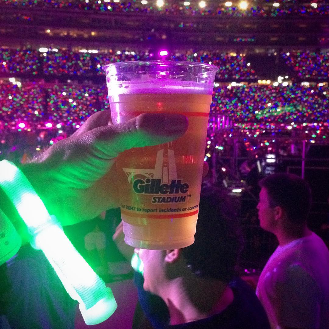 Coldplay American Stadium Beer